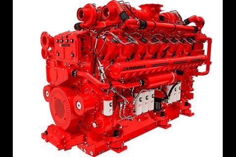 Cummins said the 3 281 kW QSK95 offers the highest output of any 16-cylinder high-speed diesel engine.